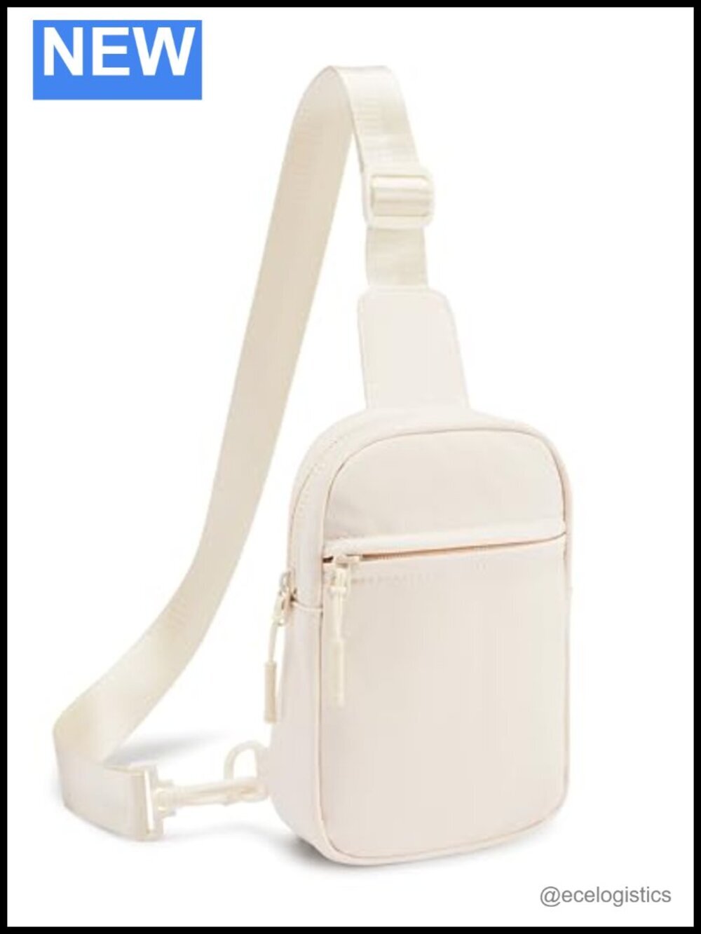 Small Sling Bag Crossbody Fanny Pack Chest Bag with Extended Strap Waterproof
